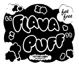 FLAVA PUFF FAT FREE COTTON CANDY NET WEIGHT 4 OZ. trademark