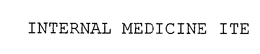 INTERNAL MEDICINE ITE trademark