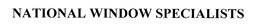 NATIONAL WINDOW SPECIALISTS trademark