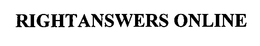 RIGHTANSWERS ONLINE trademark