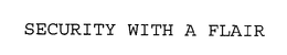 SECURITY WITH A FLAIR trademark