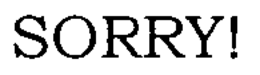 SORRY! trademark