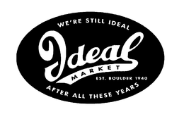 IDEAL MARKET WE'RE STILL IDEAL AFTER ALL THESE YEARS EST. BOULDER 1940 trademark