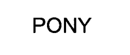 PONY trademark