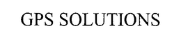 GPS SOLUTIONS trademark