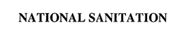 NATIONAL SANITATION trademark