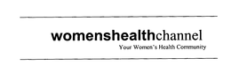 WOMENSHEALTHCHANNEL YOUR WOMEN'S HEALTH COMMUNITY trademark