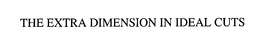THE EXTRA DIMENSION IN IDEAL CUTS trademark