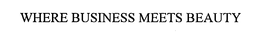 WHERE BUSINESS MEETS BEAUTY trademark