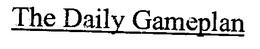 THE DAILY GAMEPLAN trademark