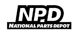 NPD NATIONAL PARTS DEPOT trademark