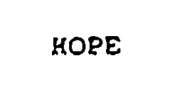 HOPE trademark