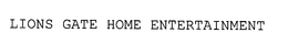 LIONS GATE HOME ENTERTAINMENT trademark