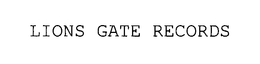 LIONS GATE RECORDS trademark