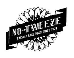 NO-TWEEZE RAISING EYEBROWS SINCE 1929 trademark