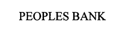PEOPLES BANK trademark