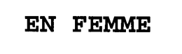 EN FEMME trademark