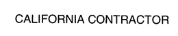 CALIFORNIA CONTRACTOR trademark