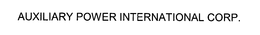 AUXILIARY POWER INTERNATIONAL CORP. trademark