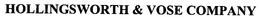 HOLLINGSWORTH & VOSE COMPANY trademark