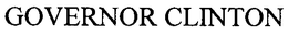 GOVERNOR CLINTON trademark