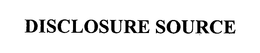 DISCLOSURE SOURCE trademark