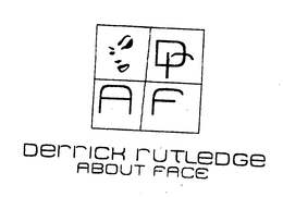 DRAF DERRICK RUTLEDGE ABOUT FACE trademark