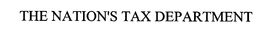 THE NATION'S TAX DEPARTMENT trademark
