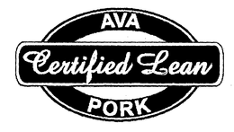 AVA CERTIFIED LEAN PORK trademark