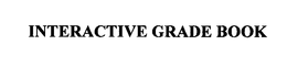 INTERACTIVE GRADE BOOK trademark