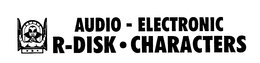 AUDIO- ELECTRONIC R-DISK CHARACTERS trademark