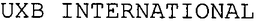 UXB INTERNATIONAL trademark