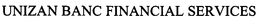 UNIZAN BANC FINANCIAL SERVICES trademark