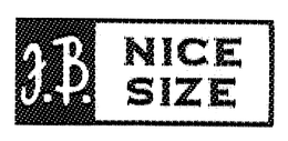 J.B. NICE SIZE trademark
