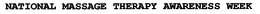 NATIONAL MASSAGE THERAPY AWARENESS WEEK trademark