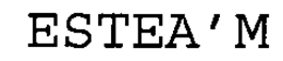 ESTEA'M trademark