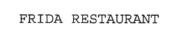 FRIDA RESTAURANT trademark
