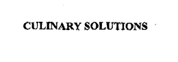 CULINARY SOLUTIONS trademark