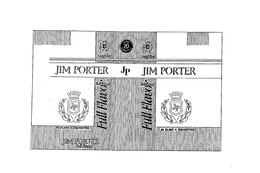JIM PORTER JP FULL FLAVOR 20 FILTER CIGGARETTES KING SIZE 20 CLASS A CIGARETTES trademark