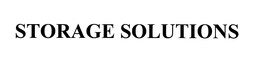 STORAGE SOLUTIONS trademark