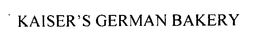 KAISER'S GERMAN BAKERY trademark