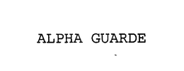 ALPHA GUARDE trademark