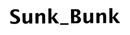 SUNK_BUNK trademark