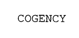 COGENCY trademark
