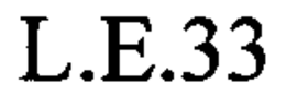 L.E.33 trademark