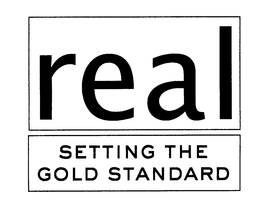 REAL SETTING THE GOLD STANDARD trademark