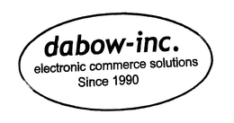 DABOW-INC. ELECTRONIC COMMERCE SOLUTIONS SINCE 1990 trademark