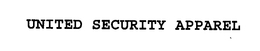 UNITED SECURITY APPAREL trademark