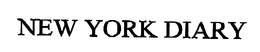 NEW YORK DIARY trademark