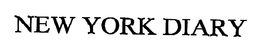 NEW YORK DIARY trademark
